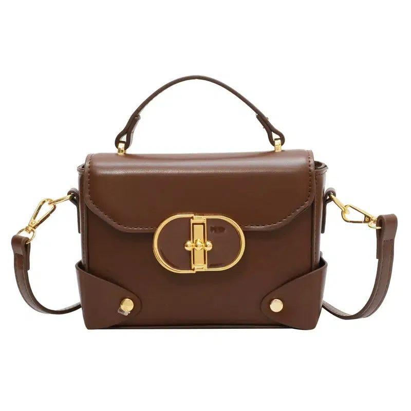 Gold Buckle Small Square Bag